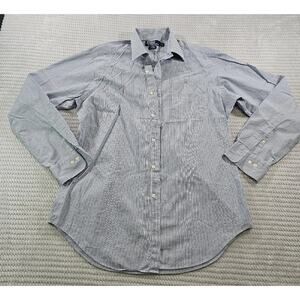 Polo Ralph Lauren Shirt Mens 15 1/2 Long Sleeve Button Down Striped Andrew Fit